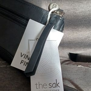 The Sak Black wallet clutch